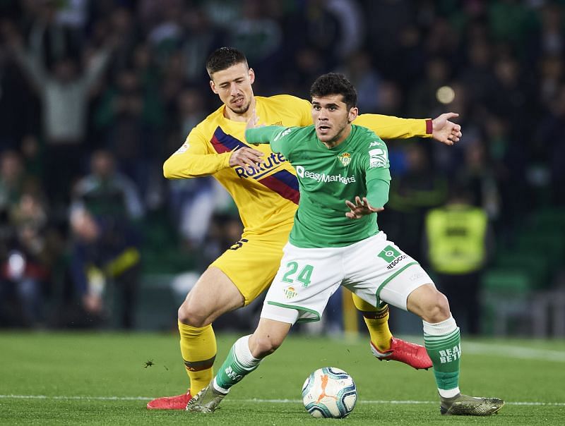 Real Betis were causing Barcelona some problems